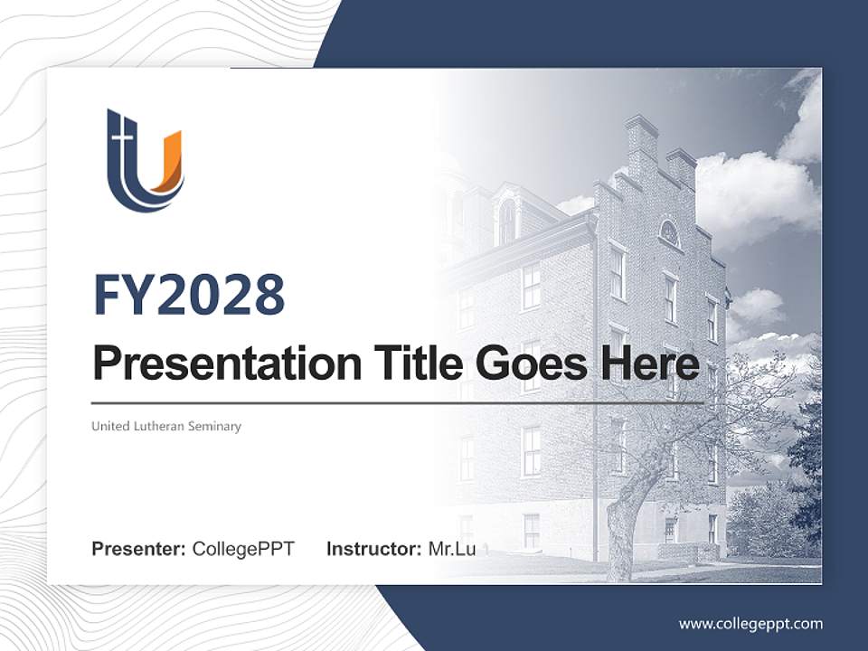 United Lutheran Seminary Academic Presentation/Research Findings Report PPT Template4:3 ratio PPT effect preview image5