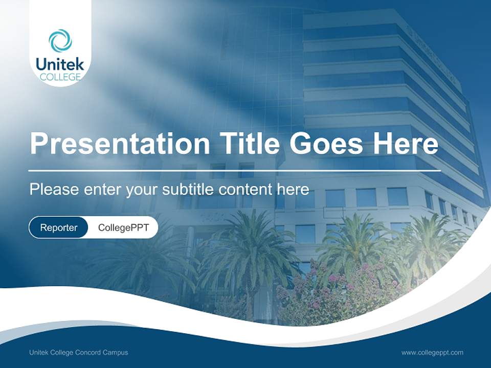 Unitek College Concord Campus Lecture Sharing and Networking Event PPT Template4:3 ratio PPT effect preview image4