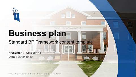 Trinity Bible College and Graduate School Competition/Entrepreneurship Contest PPT Template
