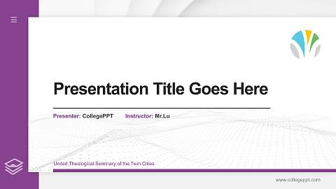 United Theological Seminary of the Twin Cities Thesis Proposal/Graduation Defense PPT Template