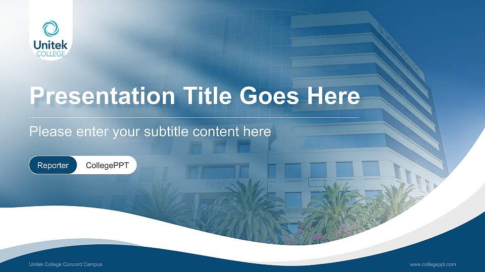 Unitek College Concord Campus Lecture Sharing and Networking Event PPT Template16:9 ratio PPT effect preview image