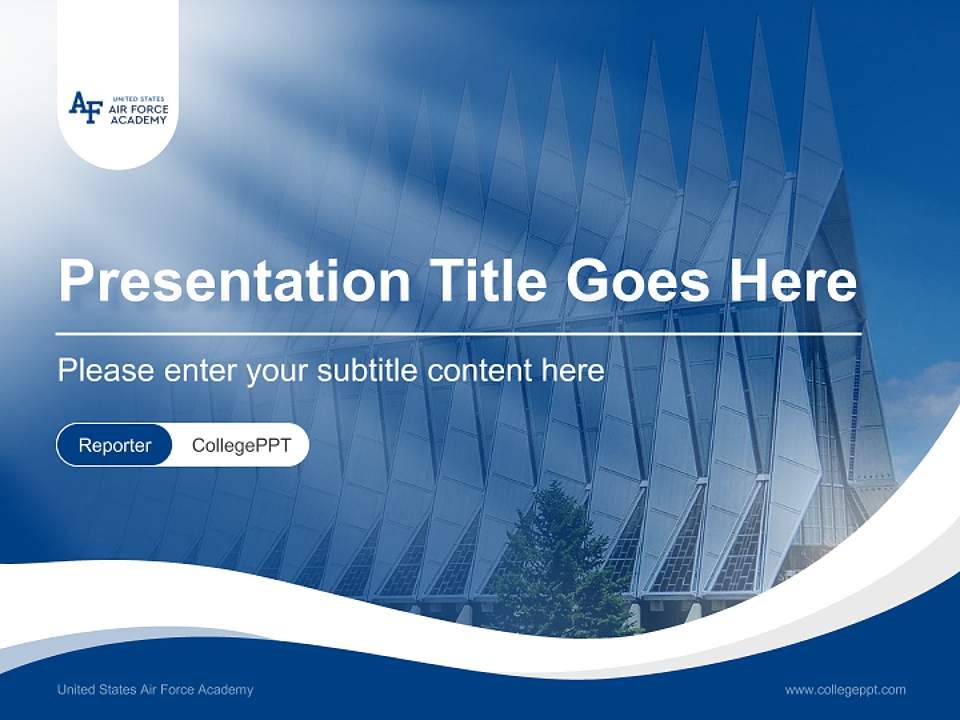 United States Air Force Academy Lecture Sharing and Networking Event PPT Template4:3 ratio PPT effect preview image4