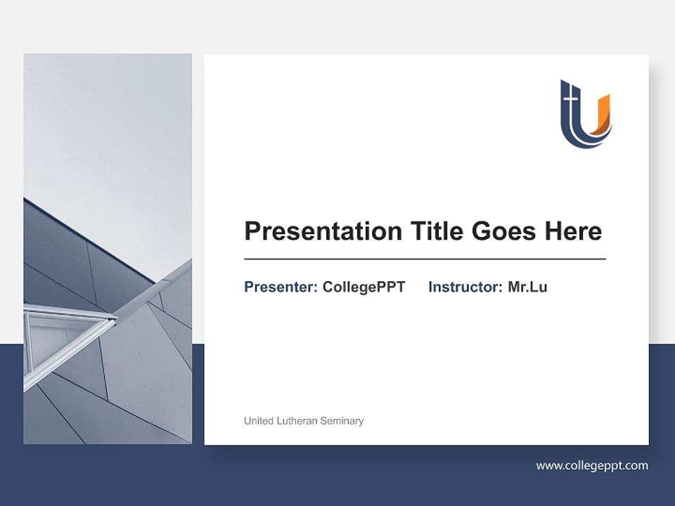 United Lutheran Seminary General Purpose PPT Template4:3 ratio PPT effect preview image6