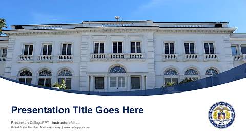 United States Merchant Marine Academy Course/Courseware Creation PPT Template