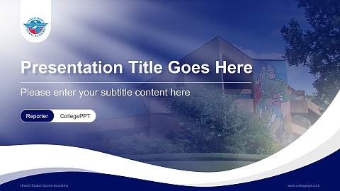 United States Sports Academy Lecture Sharing and Networking Event PPT Template