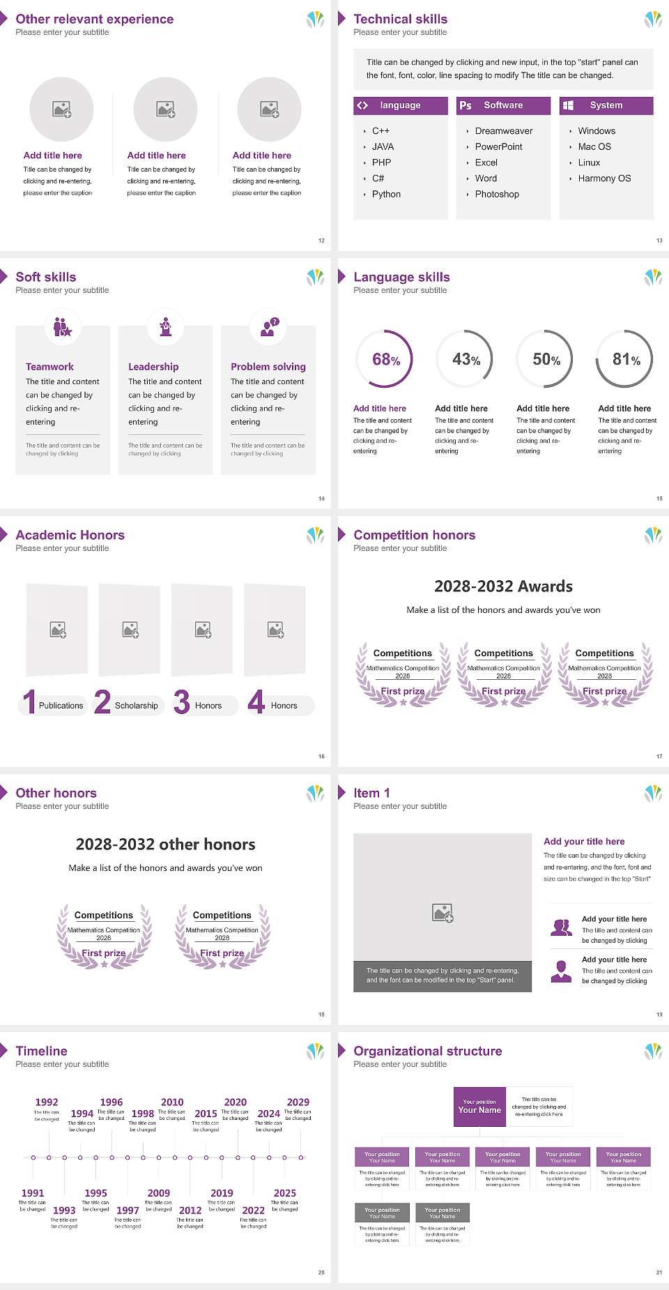 United Theological Seminary of the Twin Cities Resume PPT Template4:3 ratio PPT effect preview image3