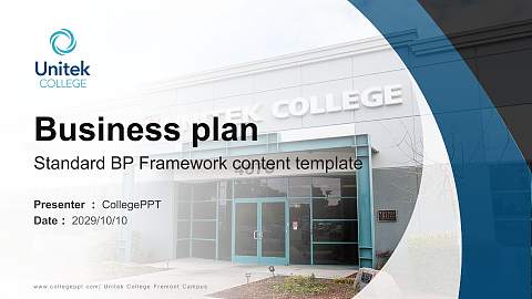 Unitek College Fremont Campus Competition/Entrepreneurship Contest PPT Template