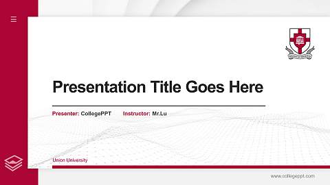 Union University Thesis Proposal/Graduation Defense PPT Template