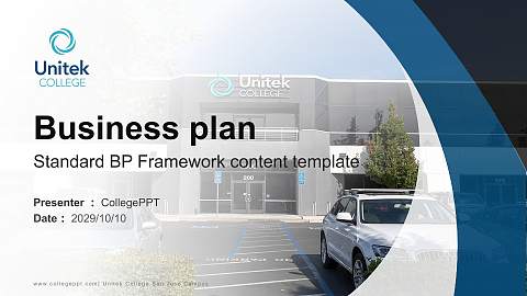 Unitek College San Jose Campus Competition/Entrepreneurship Contest PPT Template