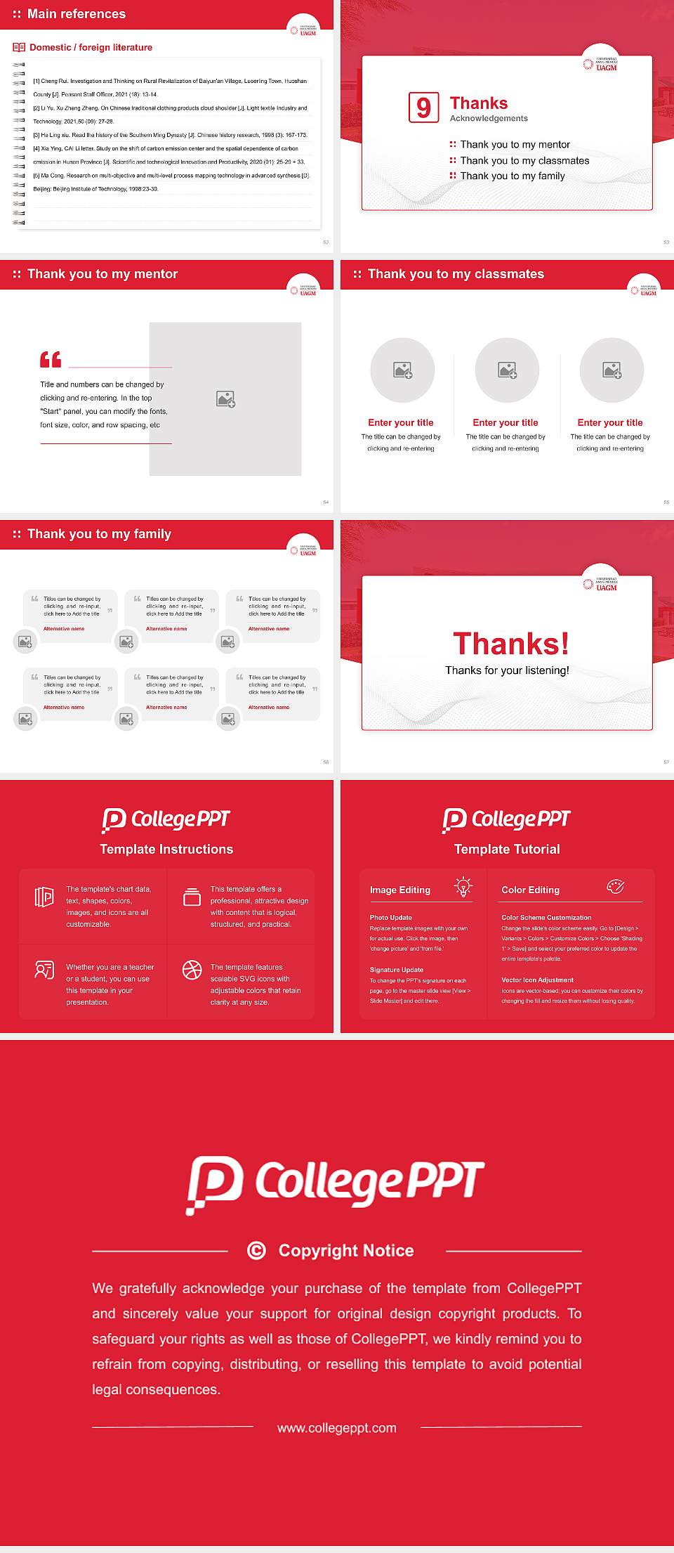 Universidad Ana G. Méndez – Recinto de Santa Isabel Graduation Thesis Defense PPT Template4:3 ratio PPT effect preview image7