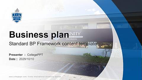 Trinity International University-Florida Competition/Entrepreneurship Contest PPT Template