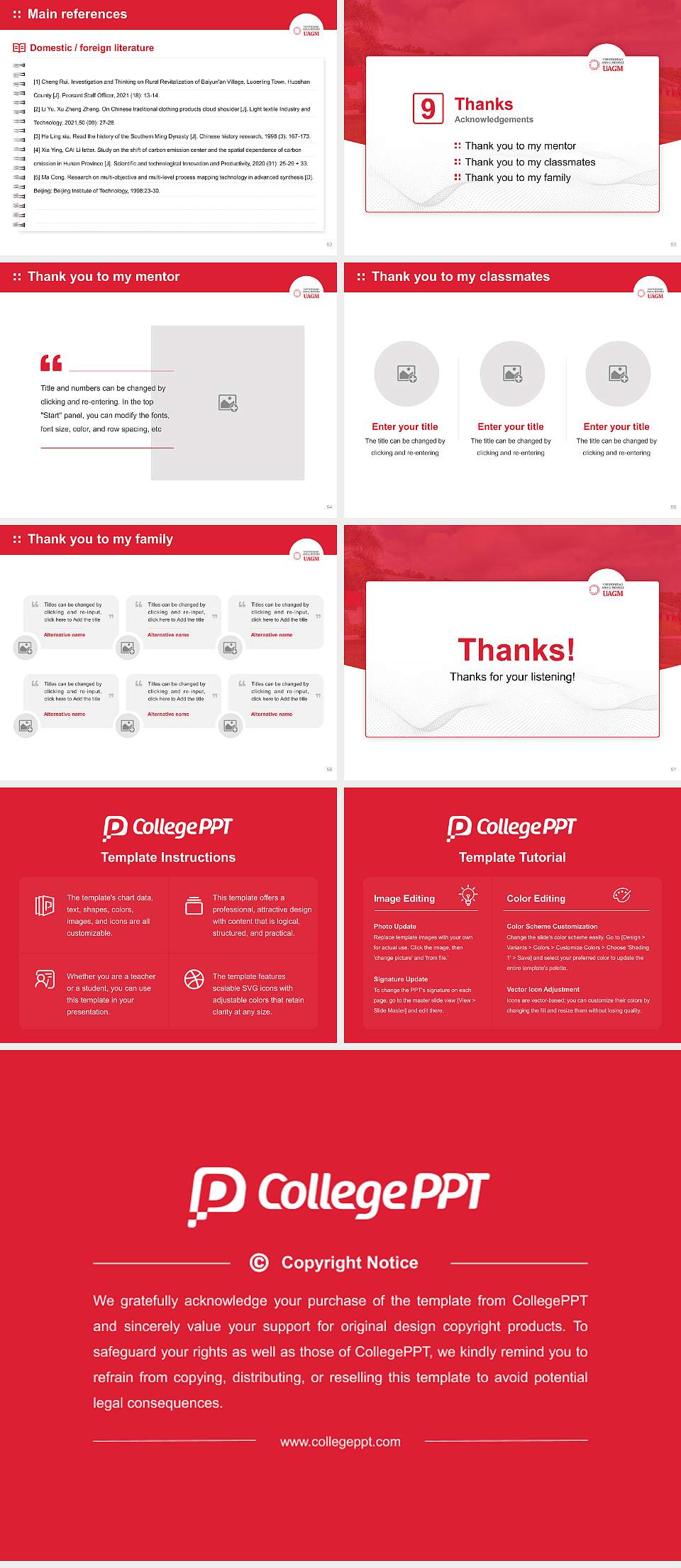 Universidad Ana G. Méndez – Cabo Rojo Graduation Thesis Defense PPT Template4:3 ratio PPT effect preview image7