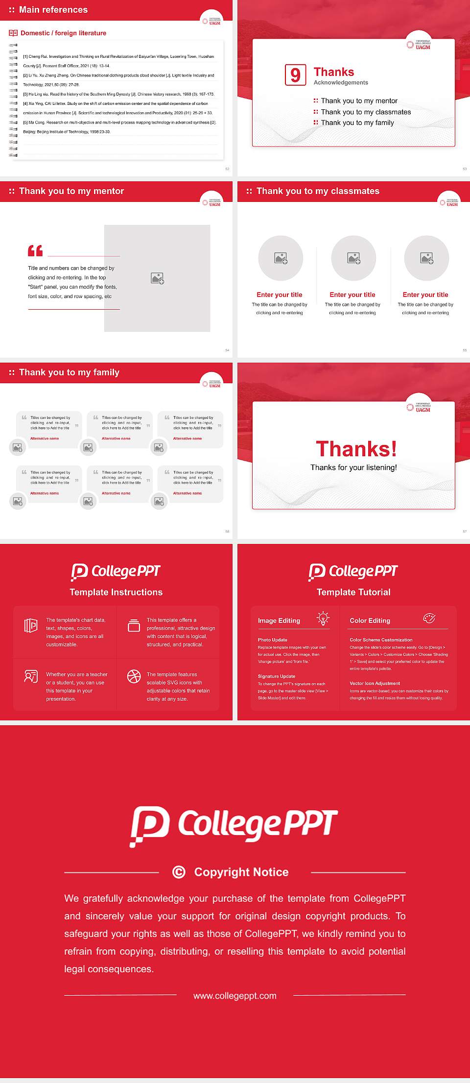 Universidad Ana G. Méndez, Recinto de Yabucoa Graduation Thesis Defense PPT Template4:3 ratio PPT effect preview image7