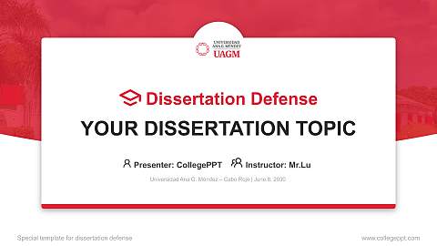 Universidad Ana G. Méndez – Cabo Rojo Graduation Thesis Defense PPT Template