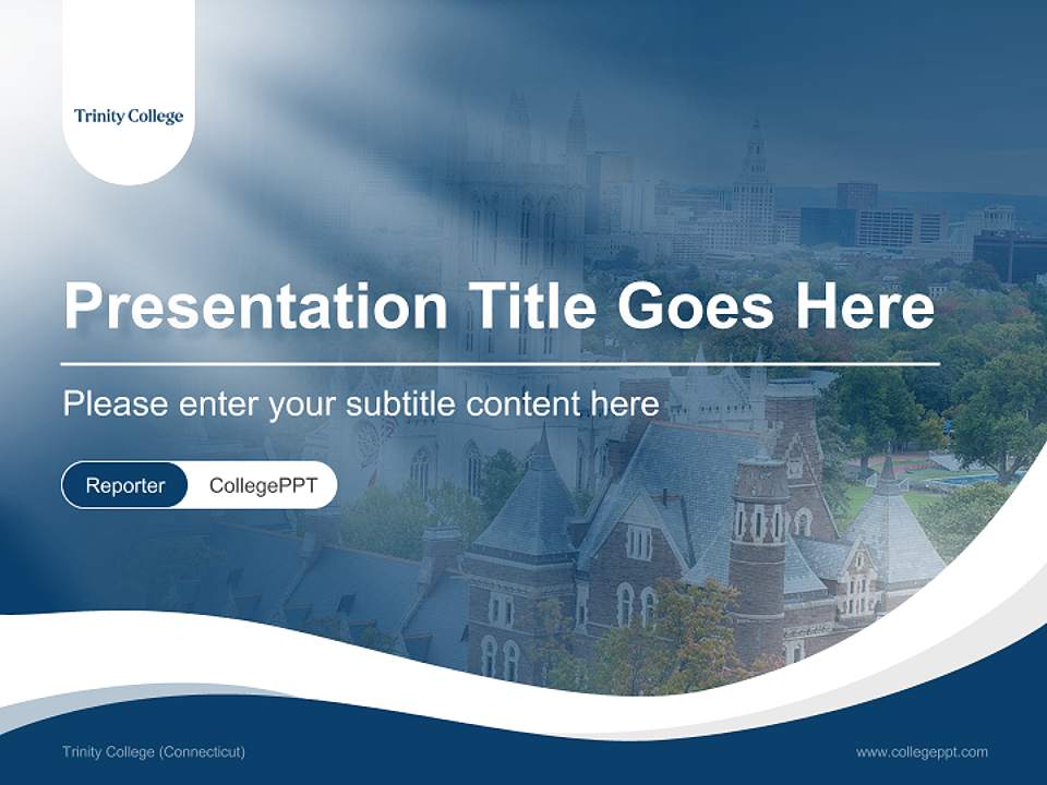 Trinity College (Connecticut) Lecture Sharing and Networking Event PPT Template4:3 ratio PPT effect preview image4