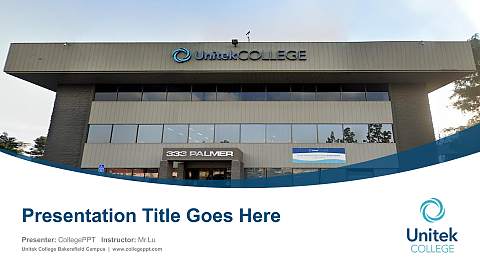 Unitek College Bakersfield Campus Course/Courseware Creation PPT Template