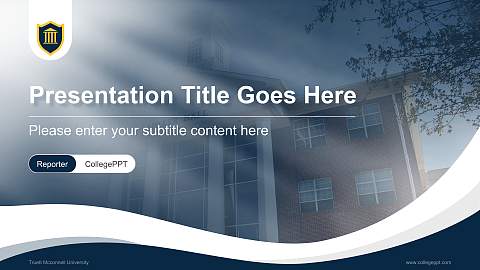 Truett Mcconnell University Lecture Sharing and Networking Event PPT Template