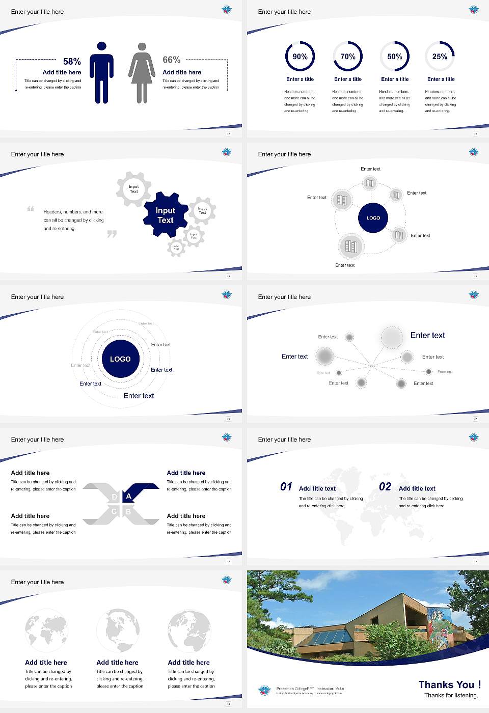 United States Sports Academy Course/Courseware Creation PPT Template16:9 ratio PPT effect preview image4