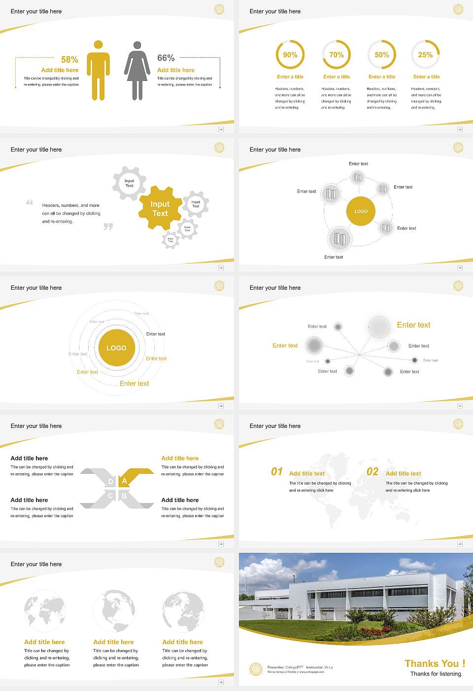 Trinity College of Florida Course/Courseware Creation PPT Template16:9 ratio PPT effect preview image4