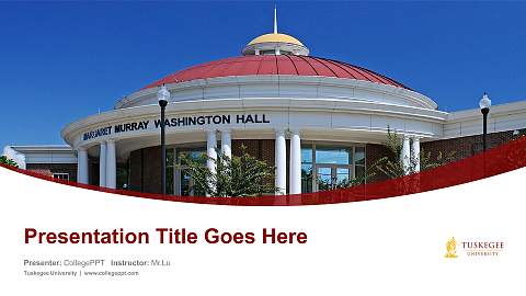 Tuskegee University Course/Courseware Creation PPT Template