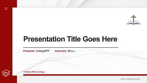 Tri-State Bible College Thesis Proposal/Graduation Defense PPT Template