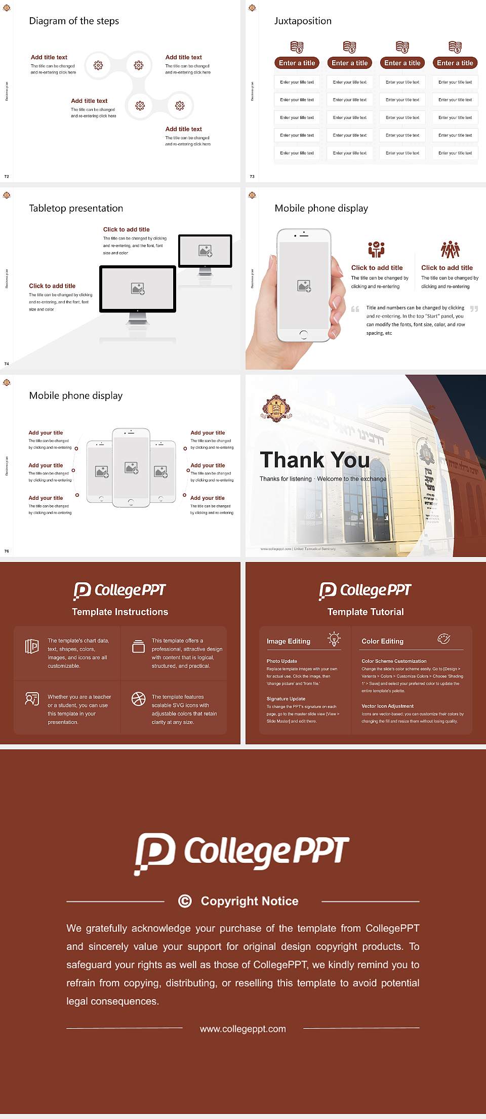 United Talmudical Seminary Competition/Entrepreneurship Contest PPT Template4:3 ratio PPT effect preview image9