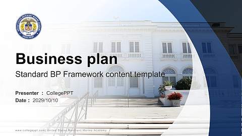 United States Merchant Marine Academy Competition/Entrepreneurship Contest PPT Template