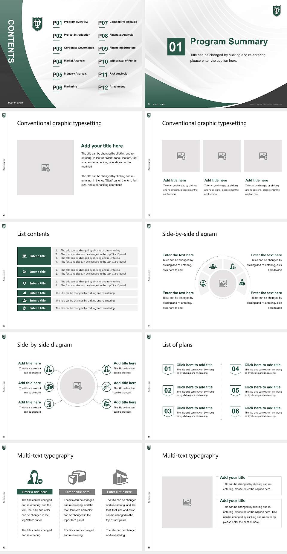 Tulane University of Louisiana Competition/Entrepreneurship Contest PPT Template4:3 ratio PPT effect preview image2