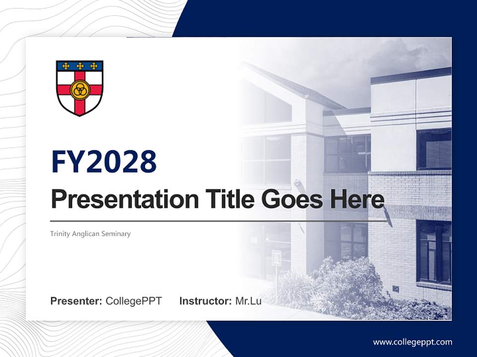 Trinity Anglican Seminary Academic Presentation/Research Findings Report PPT Template4:3 ratio PPT effect preview image5