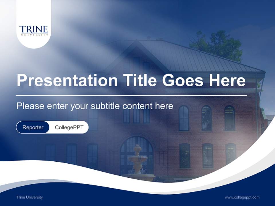 Trine University Lecture Sharing and Networking Event PPT Template4:3 ratio PPT effect preview image4