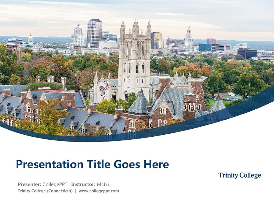 Trinity College (Connecticut) Course/Courseware Creation PPT Template4:3 ratio PPT effect preview image5