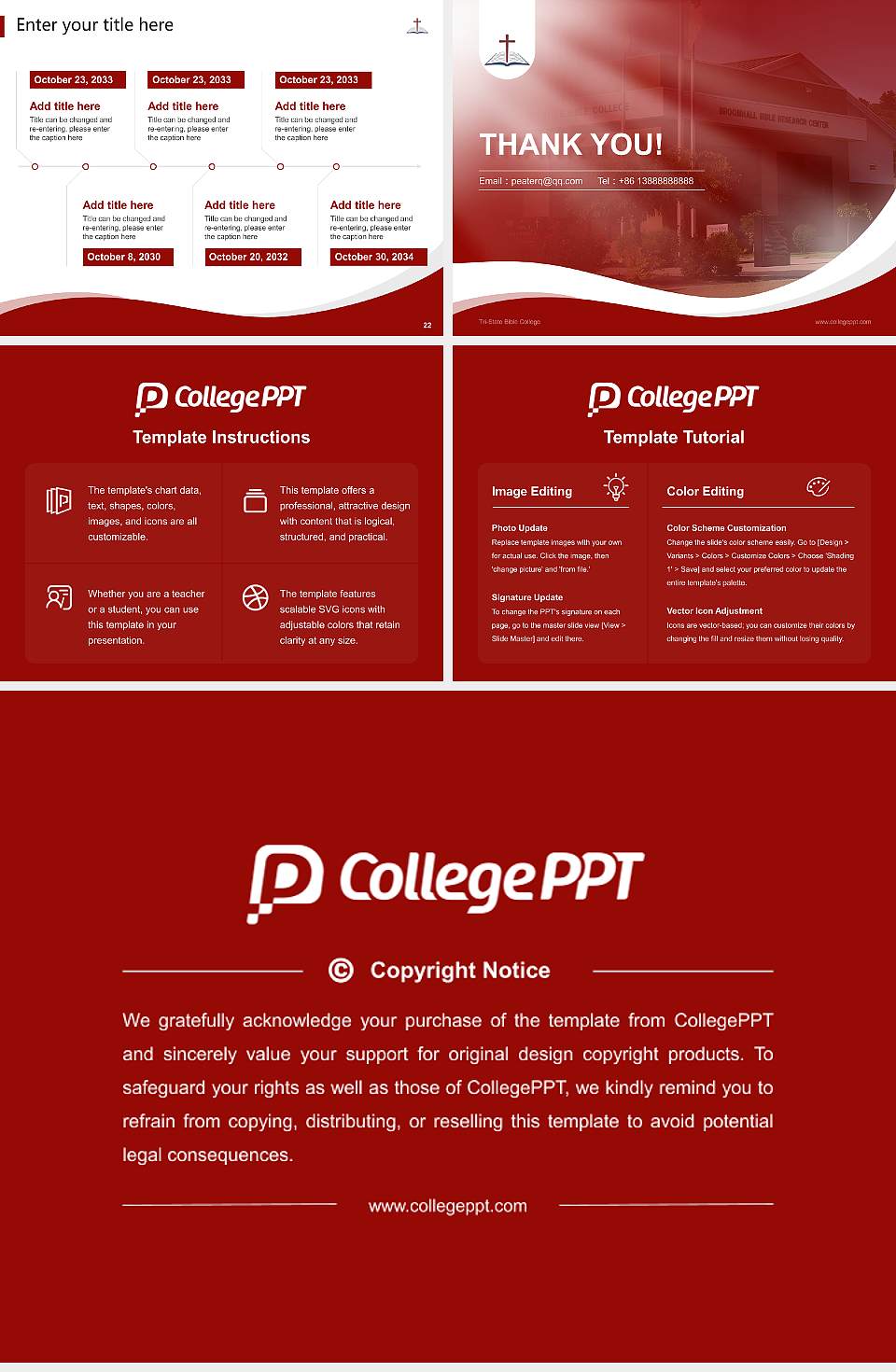 Tri-State Bible College Lecture Sharing and Networking Event PPT Template4:3 ratio PPT effect preview image4