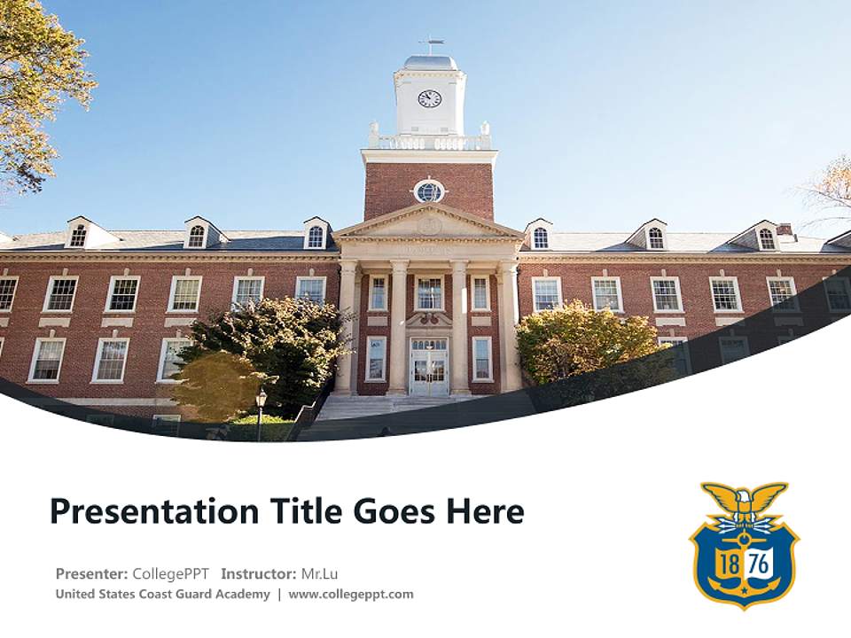 United States Coast Guard Academy Course/Courseware Creation PPT Template4:3 ratio PPT effect preview image5
