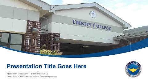 Trinity College of Nursing & Health Sciences Course/Courseware Creation PPT Template