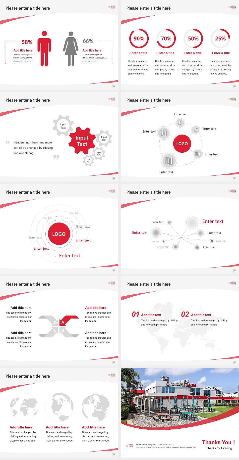 Universidad Ana G. Méndez – Recinto de Barceloneta Course/Courseware Creation PPT Template4:3 ratio PPT effect preview image4