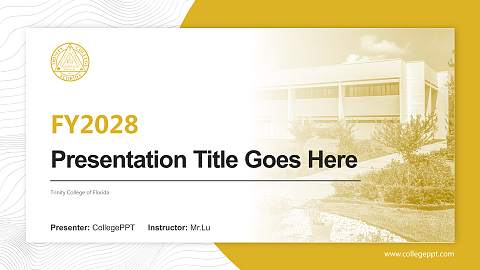 Trinity College of Florida Academic Presentation/Research Findings Report PPT Template