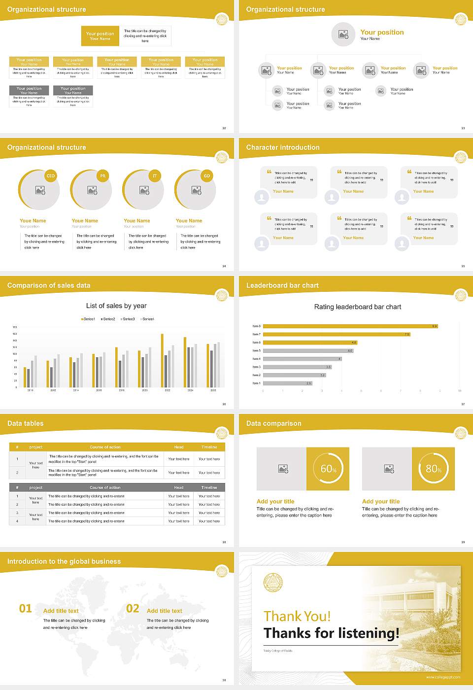 Trinity College of Florida Academic Presentation/Research Findings Report PPT Template16:9 ratio PPT effect preview image4