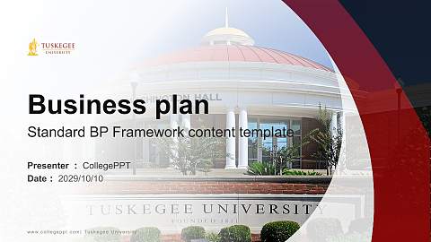 Tuskegee University Competition/Entrepreneurship Contest PPT Template