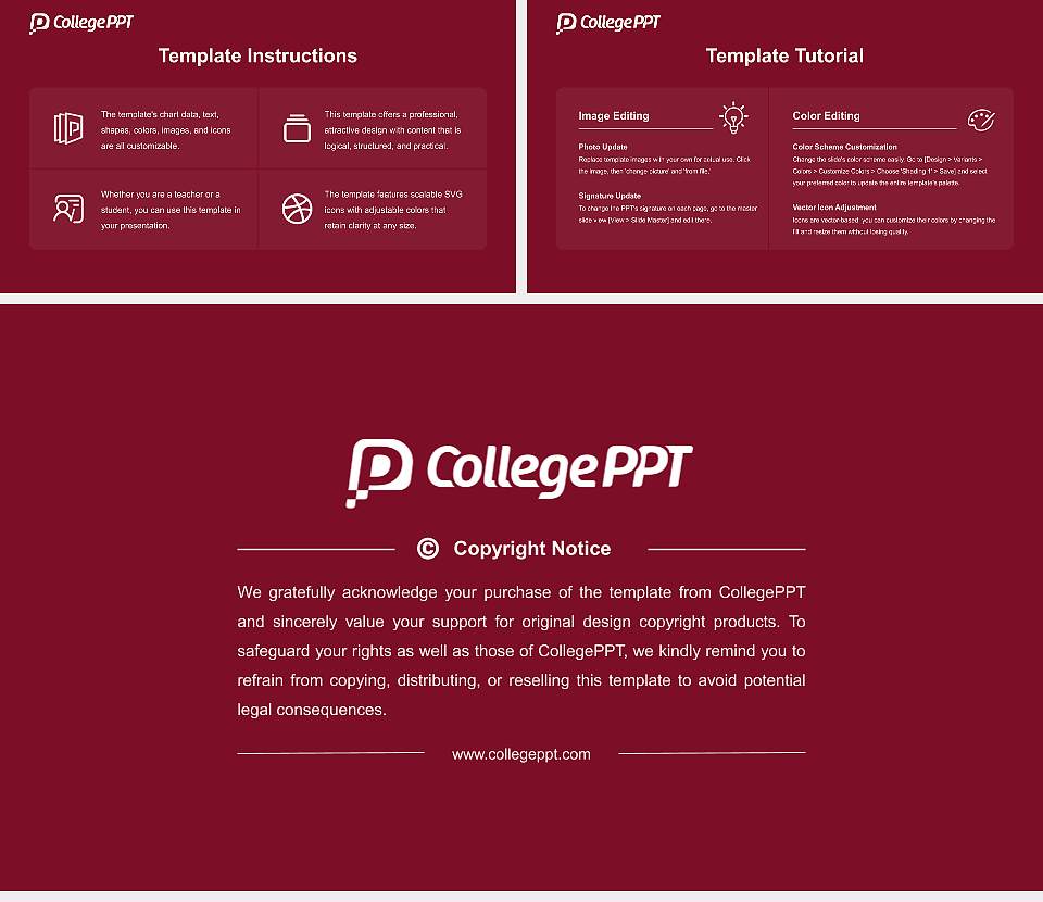 Troy University Academic Presentation/Research Findings Report PPT Template16:9 ratio PPT effect preview image5