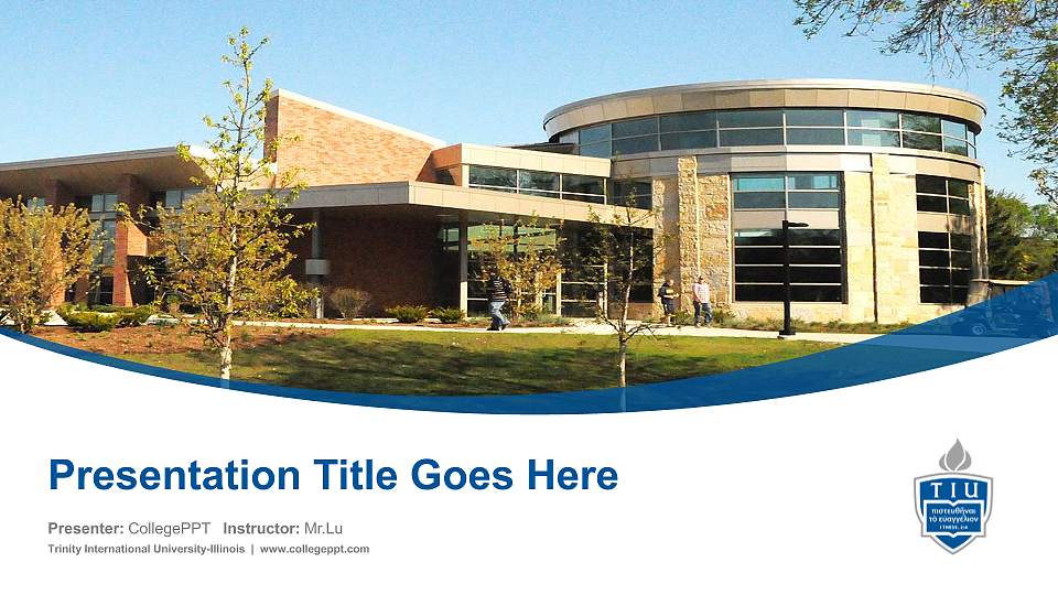 Trinity International University-Illinois Course/Courseware Creation PPT Template16:9 ratio PPT effect preview image