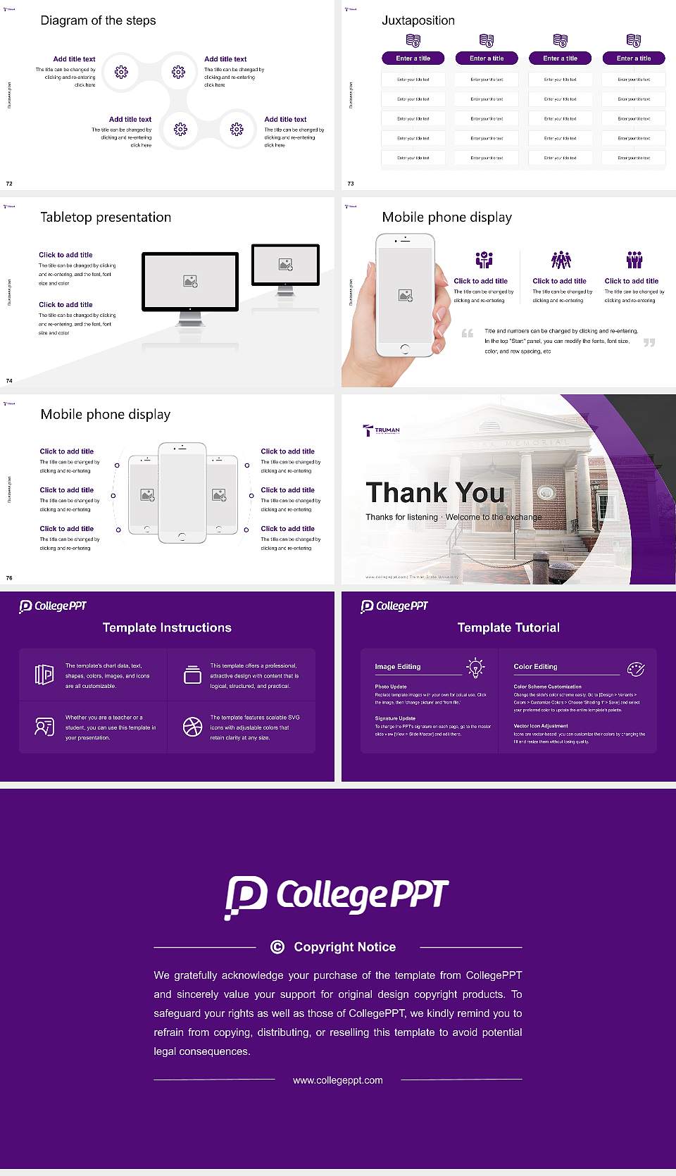 Truman State University Competition/Entrepreneurship Contest PPT Template16:9 ratio PPT effect preview image9