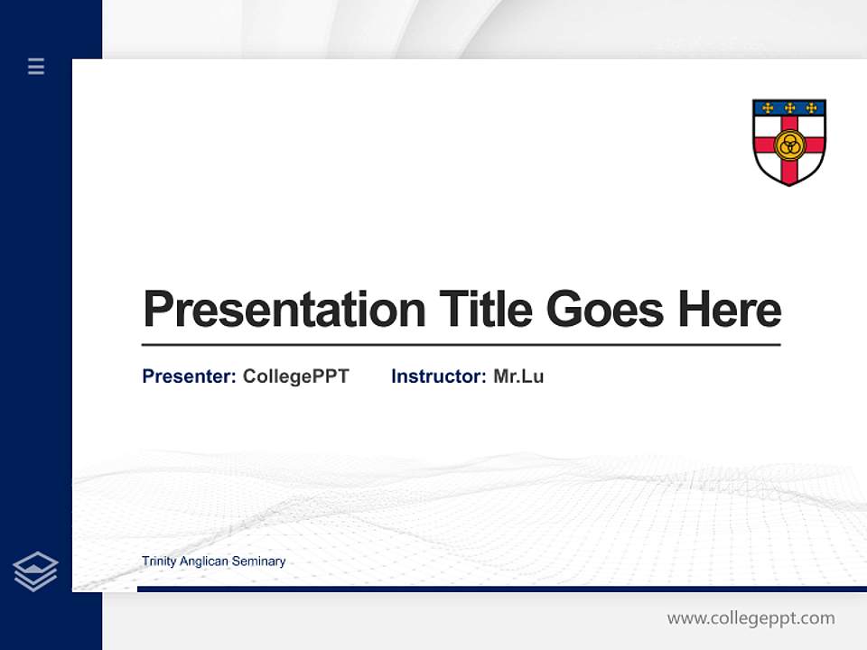 Trinity Anglican Seminary Thesis Proposal/Graduation Defense PPT Template4:3 ratio PPT effect preview image5