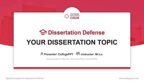 Universidad Ana G. Méndez – Recinto de Ponce Graduation Thesis Defense PPT Template