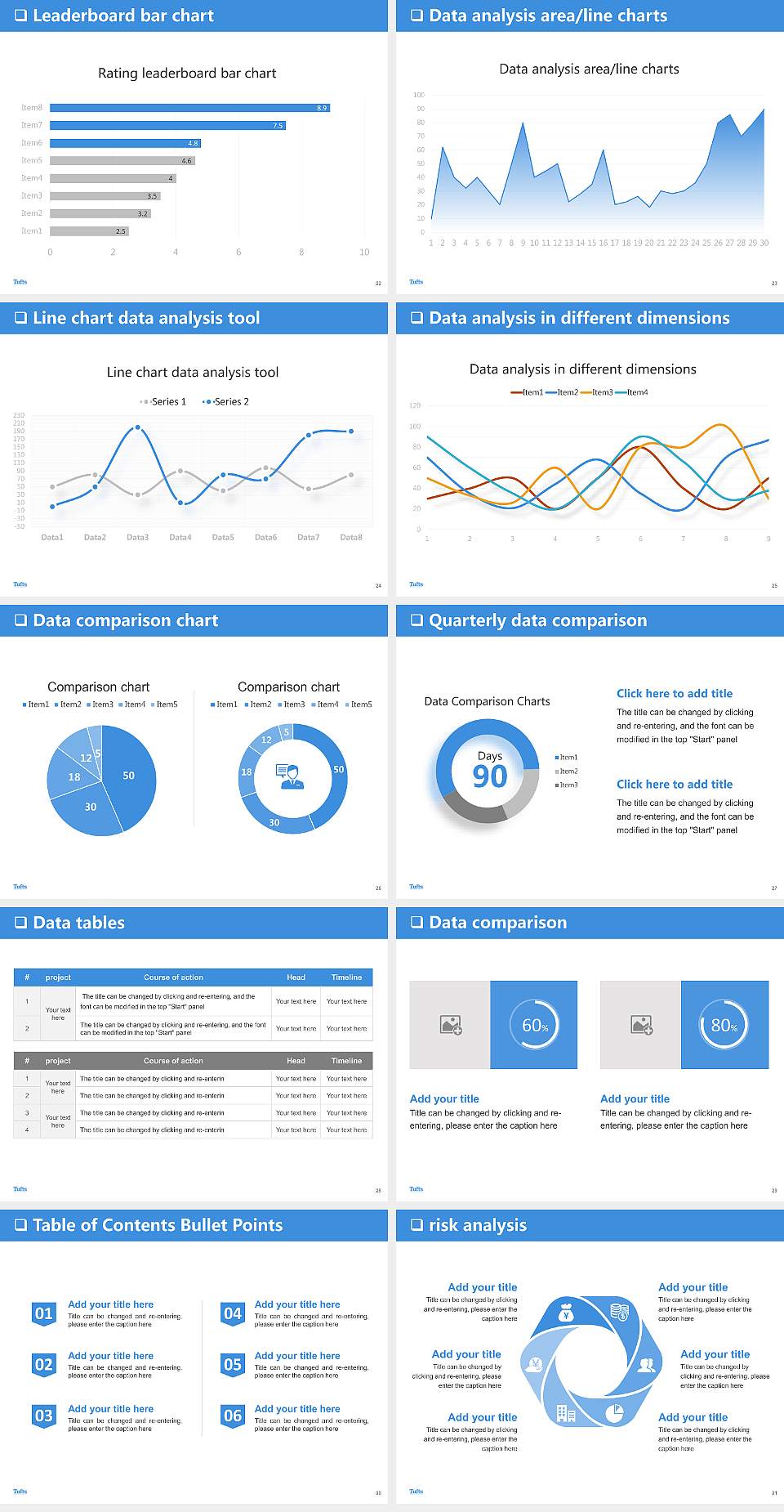 Tufts University General Purpose PPT Template4:3 ratio PPT effect preview image4
