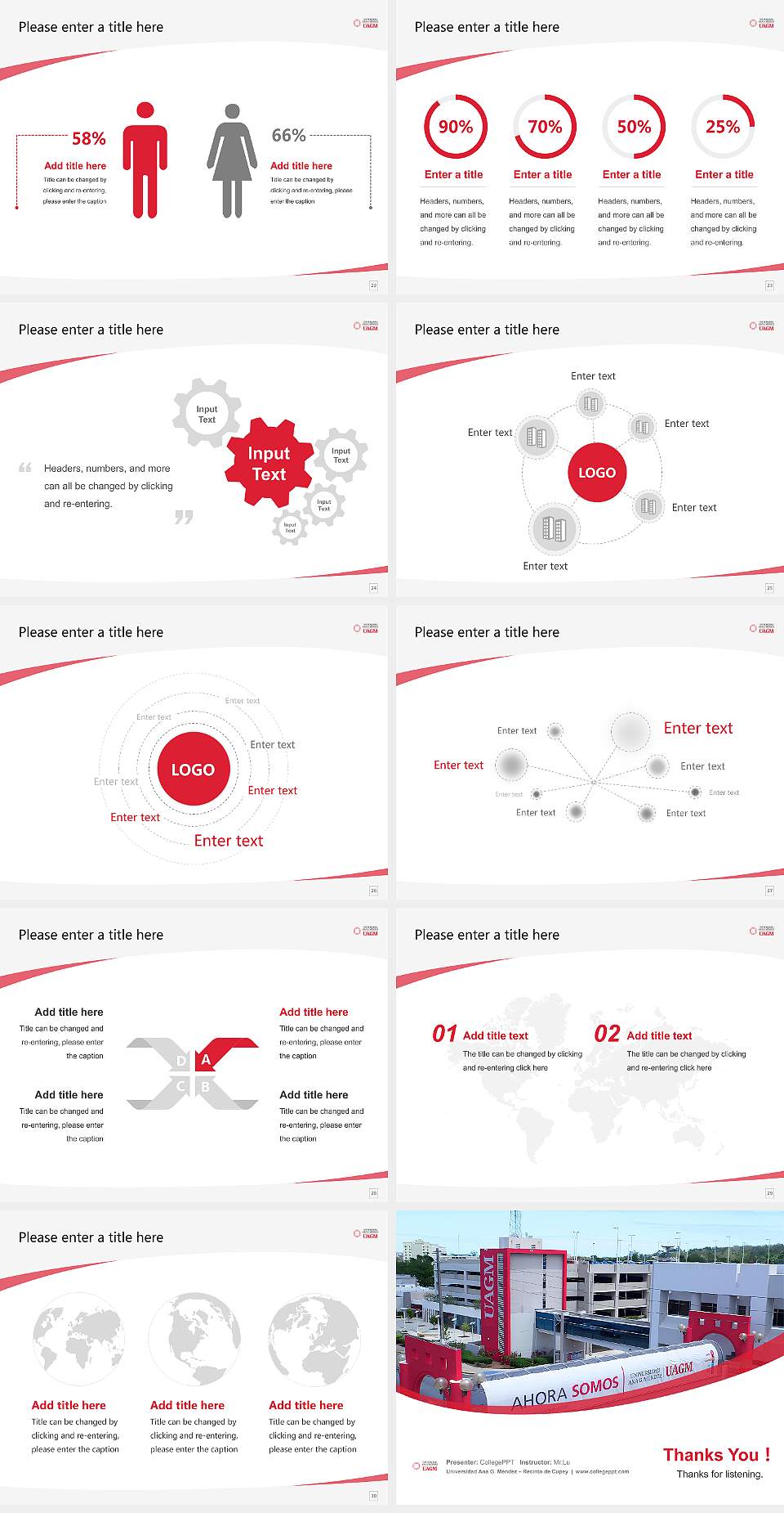 Universidad Ana G. Méndez – Recinto de Cupey Course/Courseware Creation PPT Template4:3 ratio PPT effect preview image4