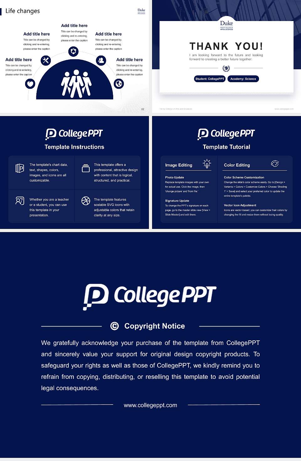 Trinity College of Arts and Sciences National Scholarship Defense PPT Template4:3 ratio PPT effect preview image4