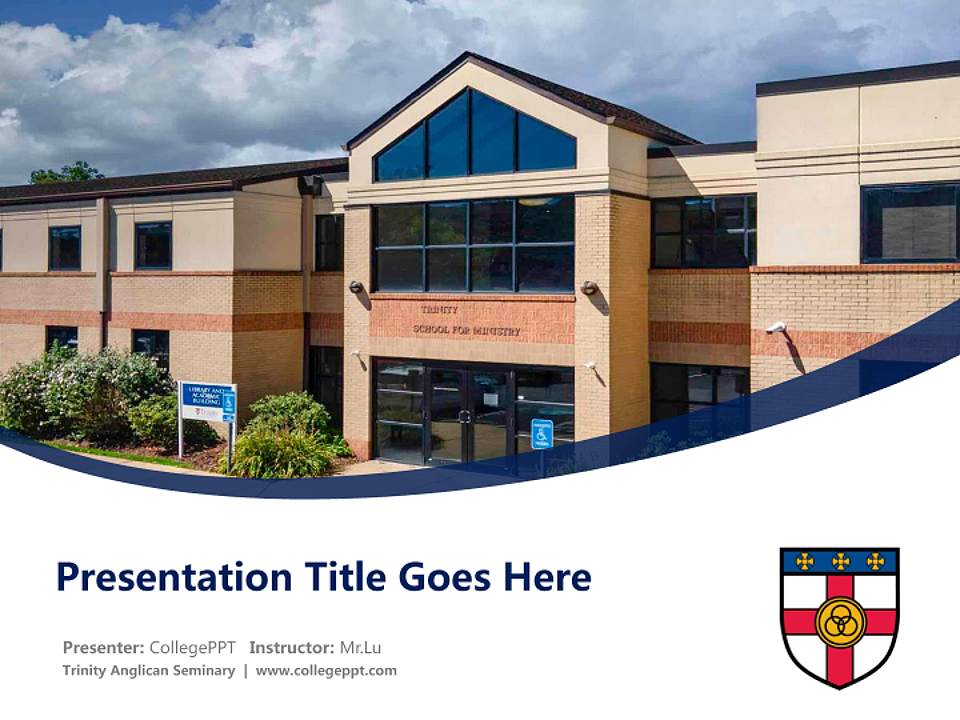 Trinity Anglican Seminary Course/Courseware Creation PPT Template4:3 ratio PPT effect preview image5