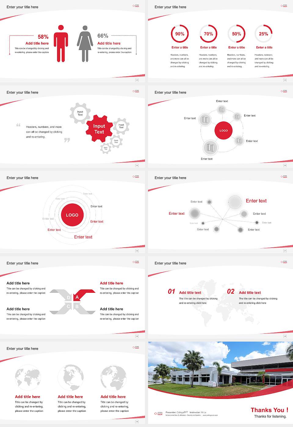 Universidad Ana G. Méndez – Recinto de Gurabo Course/Courseware Creation PPT Template16:9 ratio PPT effect preview image4