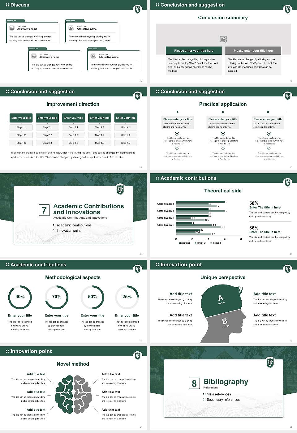 Tulane University of Louisiana Graduation Thesis Defense PPT Template16:9 ratio PPT effect preview image6