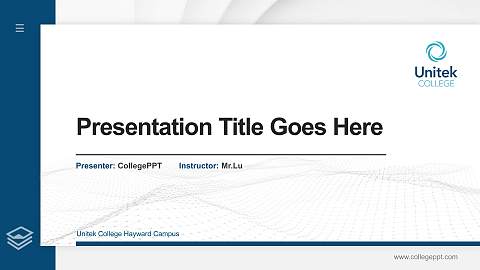 Unitek College Hayward Campus Thesis Proposal/Graduation Defense PPT Template